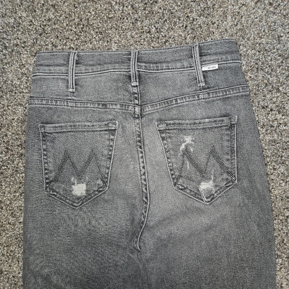 Mother The Hustler Crop Step Chew Jean Size 25 - Picture 3 of 10